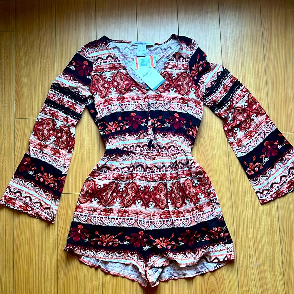 American rag beautiful boho romper .